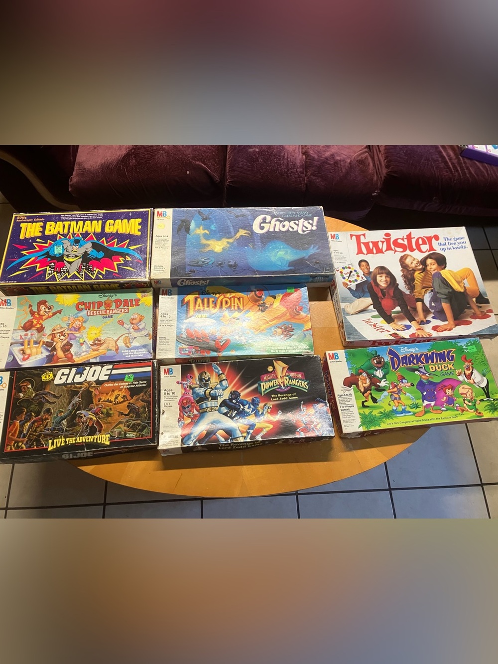 Huge Vintage 80s 90s Retro Board Game Lot of 8 Milton Bradley Batman